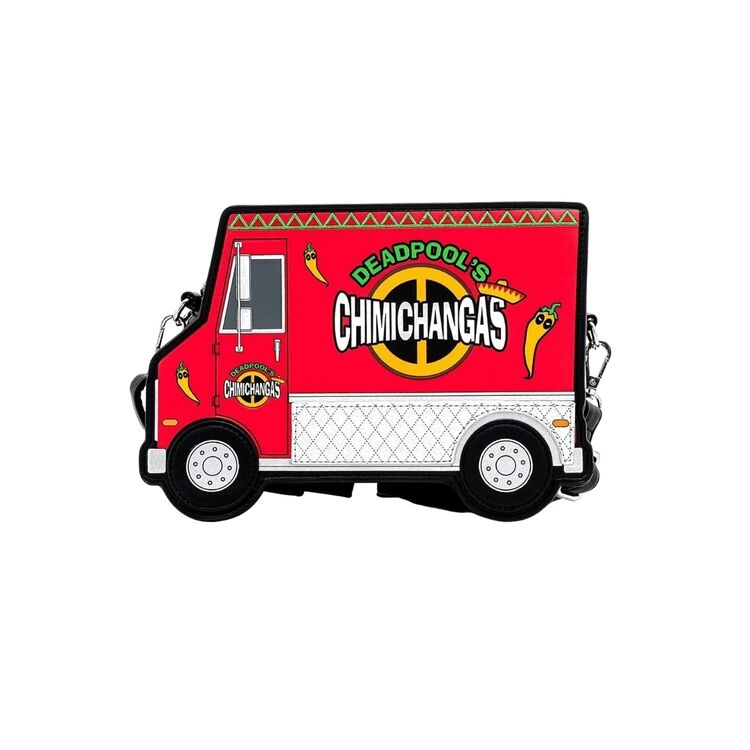 Product Loungefly Marvel Deadpool 30TH Anniversary Crossbody Bag Food Truck image