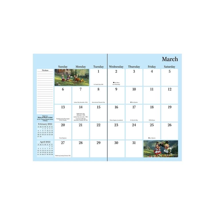 Product Disney Dreams Collection by Thomas Kinkade Studios: 2022 Monthly Pocket Planner Calendar image