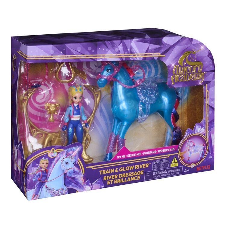 Product Spin Master Unicorn Academy: Train & Glow River - Isabel & River Doll (6075347) image