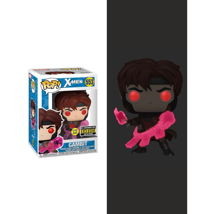 Product Funko Pop! X-Men  Gambit with cards Translucent GITD (Special Edition) image