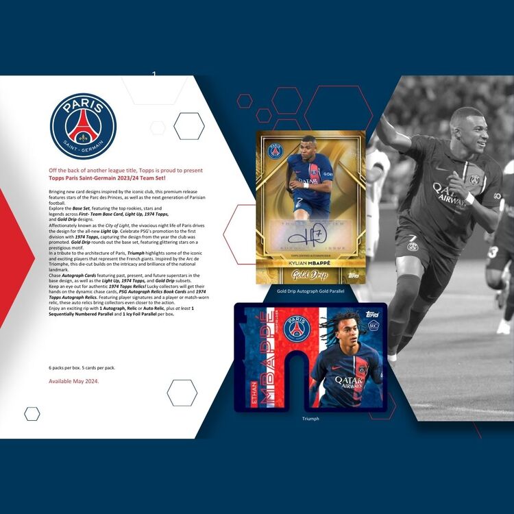Product Topps PSG 2023-2024 Team Set Box image