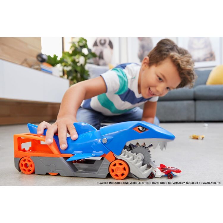 Product Mattel Hot WheelsCity: Shark Chomp Transporter Playset (GVG36) image