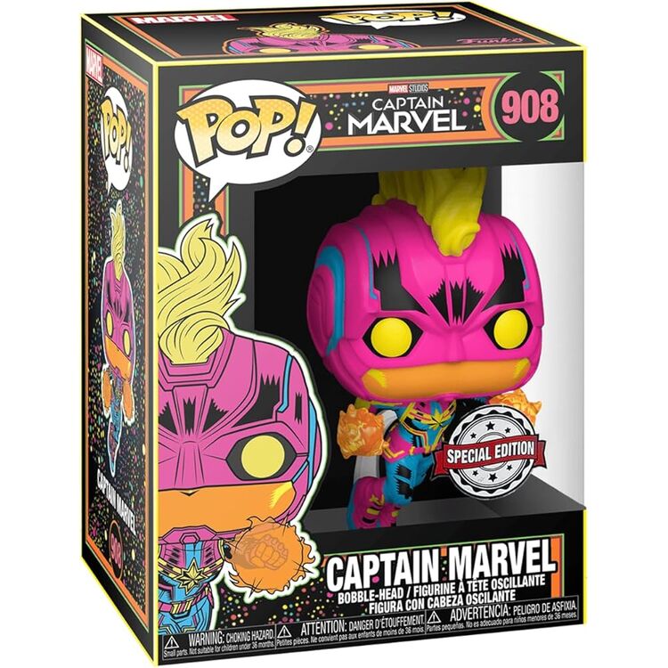 Product Funko Pop! Captain Marvel - Black Light Captain Marvel (Special Edition) image