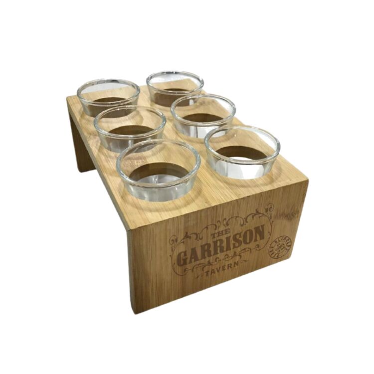 Product Peaky Blinders Shot Glasses Wooden Holder image