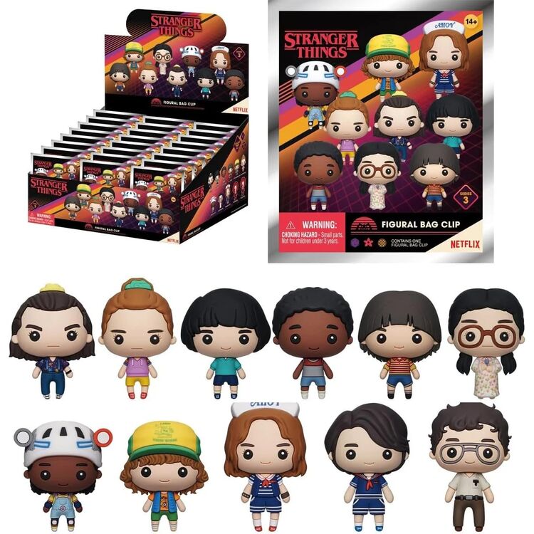Product Monogram: Stranger Things (Series3) (BlindBag/Random) 3D Foam Bag Clips Figure (1pc) image