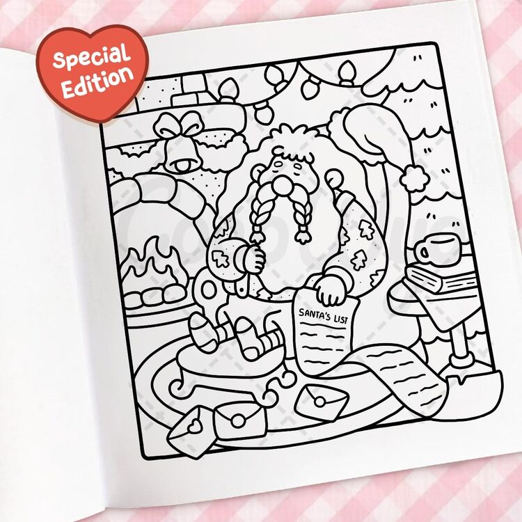 Product Coco Wyo Cozy Christmas Coloring Book image