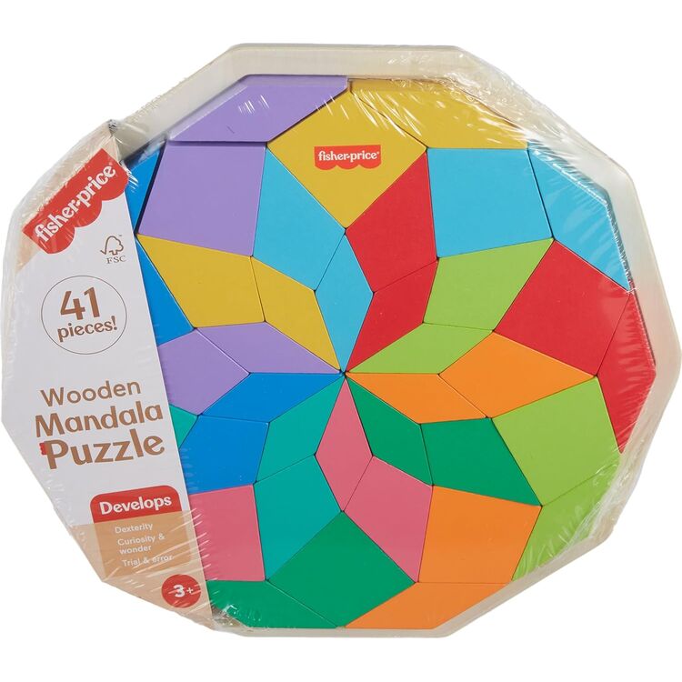 Product Παζλ Fisher-Price - Wooden Mandala Puzzle (HXT94) image