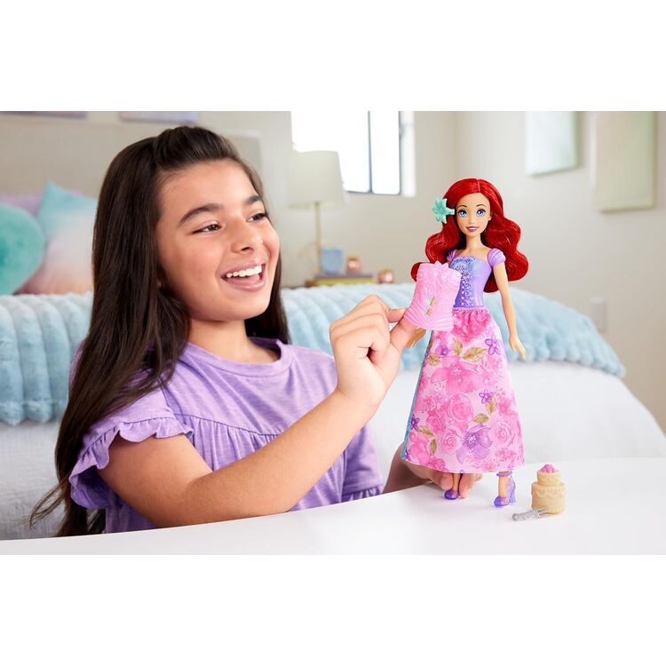 Product Κούκλα Mattel Disney Princess: Spin  Reveal - Ariel Doll (HTV88) image