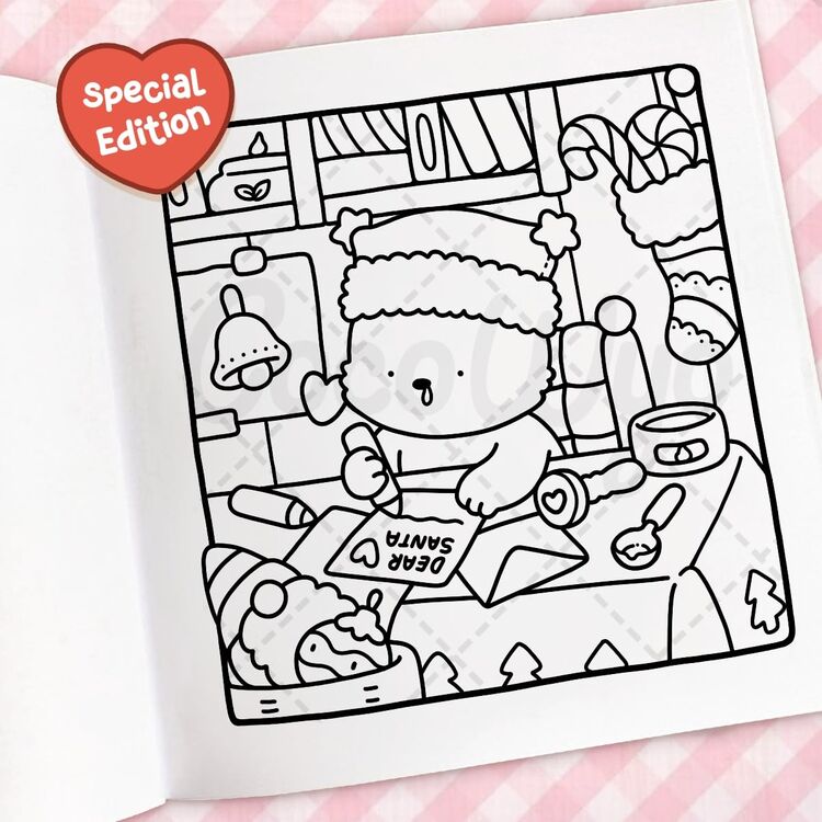 Product Coco Wyo Cozy Christmas Coloring Book image