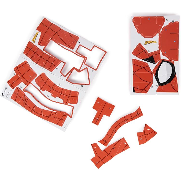 Product Παζλ Spin Master Marvel: 4D Build - Spider-Man 3D Cardstock Puzzle Model Kit (6069842) image