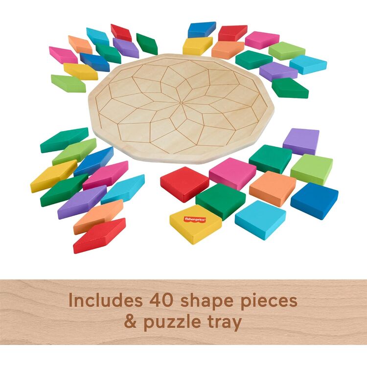 Product Παζλ Fisher-Price - Wooden Mandala Puzzle (HXT94) image