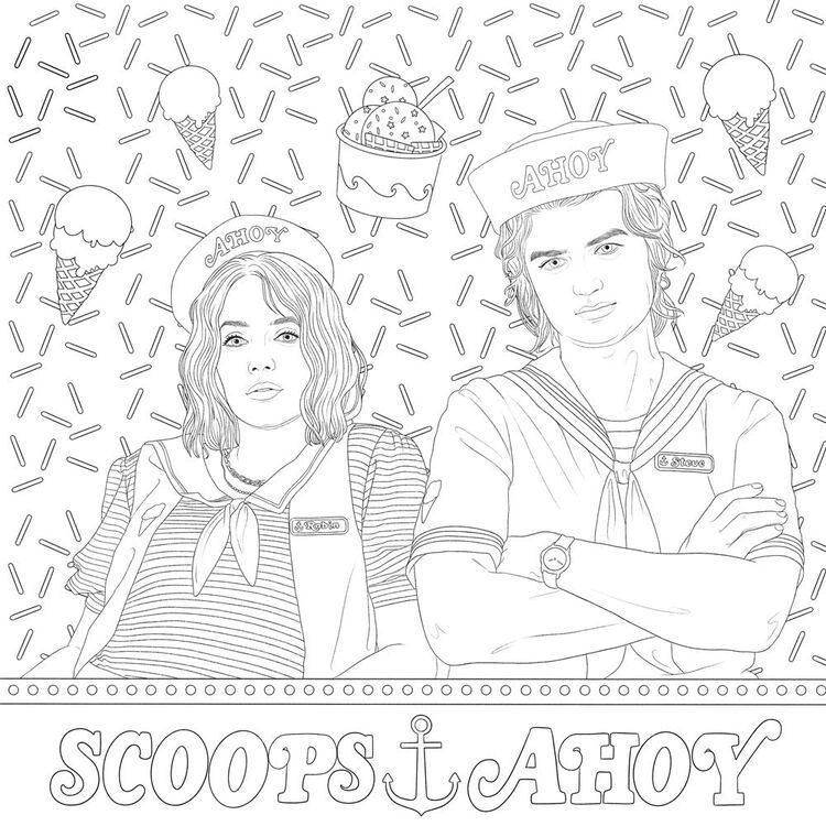 Product Stranger Things Coloring Book image