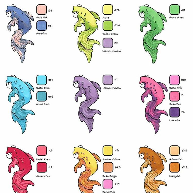 Product OHUHU Honolulu Alcohol Art Markers Set 72 Colours Brush & Chisel image