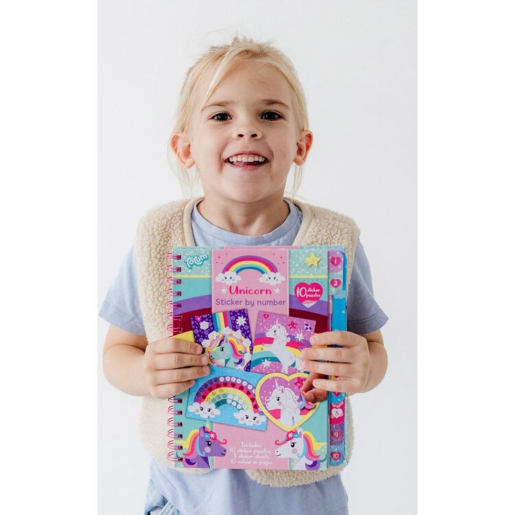 Product Totum: Unicorn - Sticker By Number Book (TT072008) image