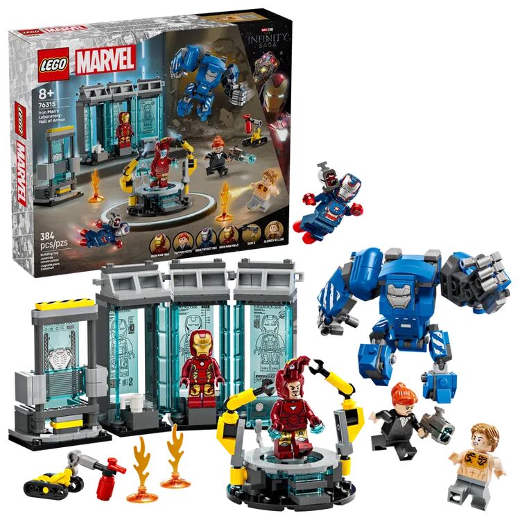 Product LEGO® Marvel: Iron Man’s Laboratory: Hall of Armor (76315) image