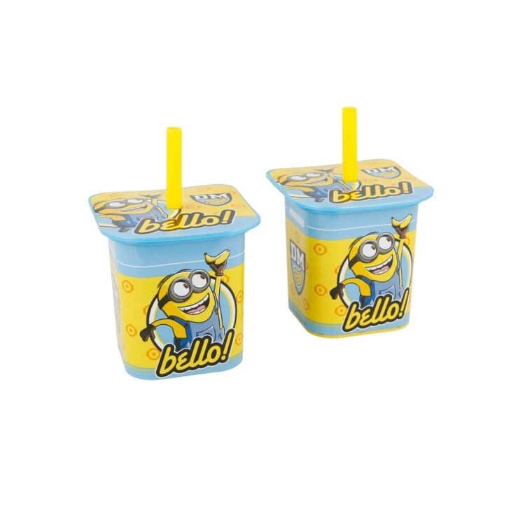 Product Minions 2 Pieces Set Yogurt Straw Tumbler image