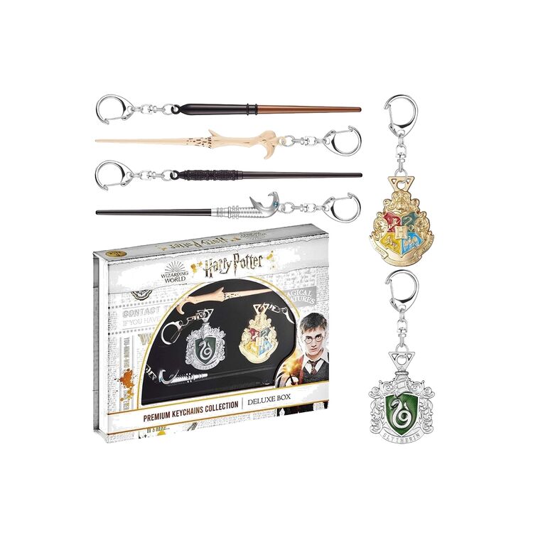 Product Harry Potter Premium Keychains 6pack Slytherin Emblem Deluxe Box image