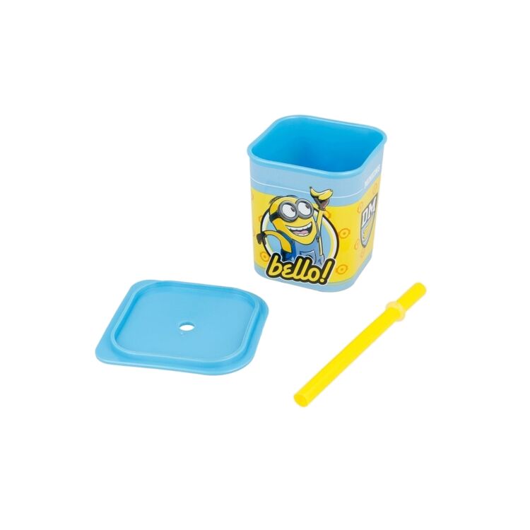 Product Minions 2 Pieces Set Yogurt Straw Tumbler image