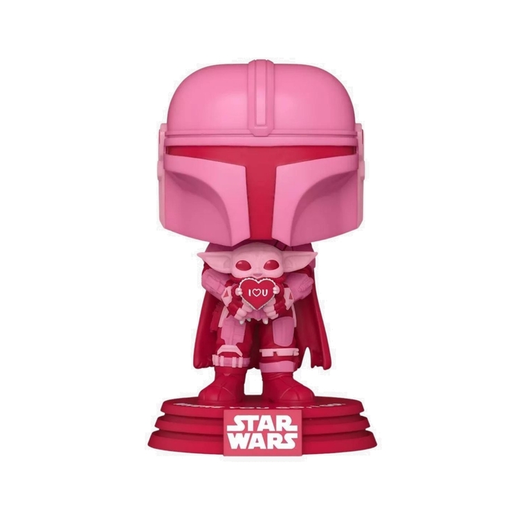 Product Funko Pop! Star Wars Valentines Mando with Grogu (Special Edition) image