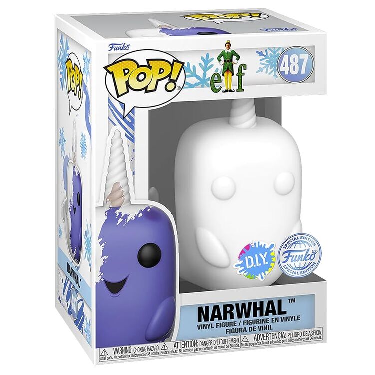Product Φιγούρα Funko Pop! Elf - Narwhal (DIY) (White) (Special Edition) image