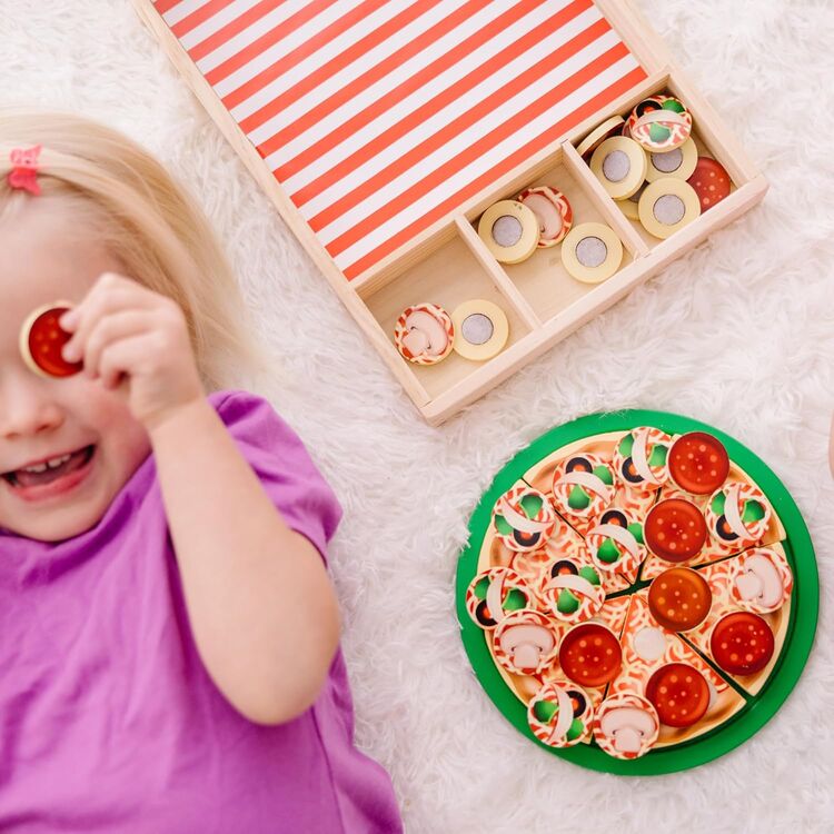 Product Melissa & Doug Pretend Play: Wood - Pizza Party Playset (6074863) image