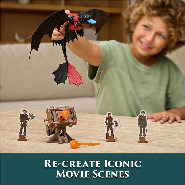 Product Spin Master How to Train Your Dragon: Trial of Flame - Blazing Battles Toothless Cannon Blast Playset (20156294) image