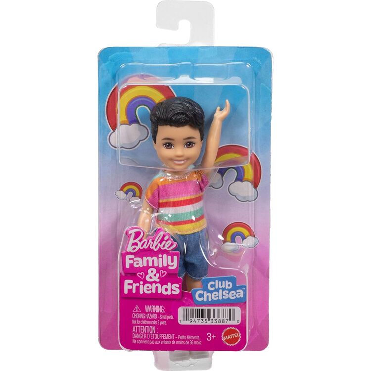 Product Mattel Barbie: Family &amp; Friends - Club Chelsea Rainbow Boy Mini Doll (JJB36) image