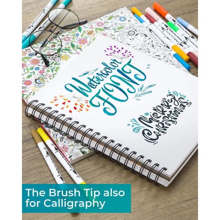 Product Ohuhu Oahu Waterbased Markers Set of 60 Dual Tip Markers image