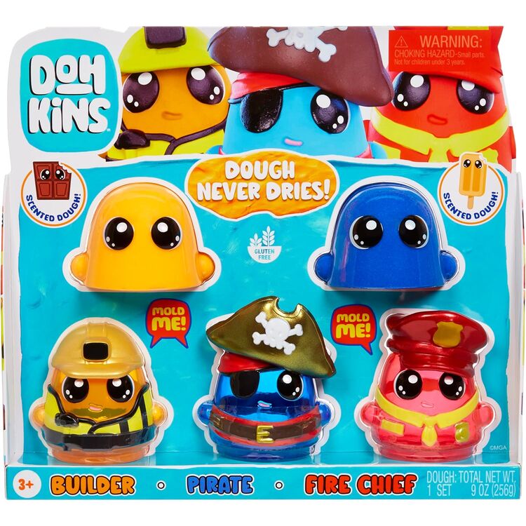 Product Πλαστελίνη MGA Dohkins - Builder / Pirate / Fire Chief Set (123040) image
