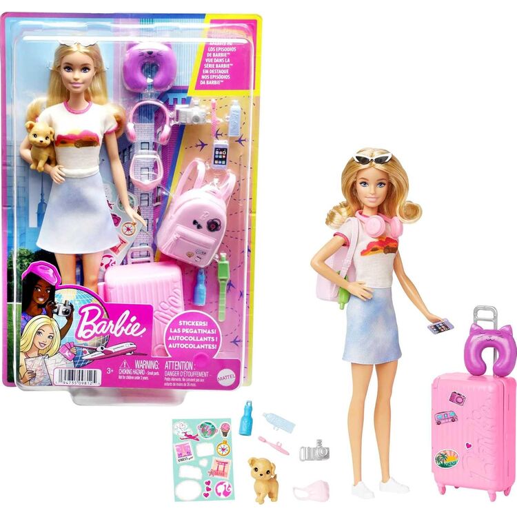 Product Κούκλα Mattel Barbie: Travel Set with Puppy (HJY18) image