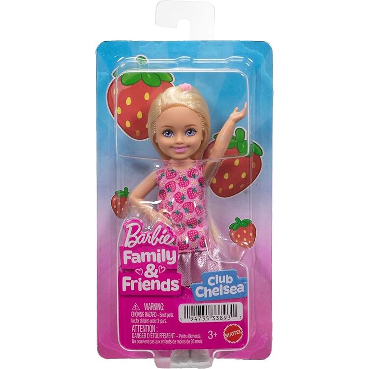 Product Κούκλα Mattel Barbie: Family &amp; Friends - Club Chelsea Strawberry Mini Doll (JJB33) image