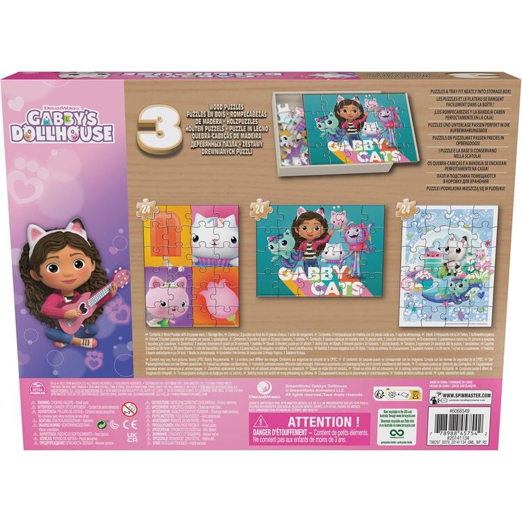 Product Spin Master Gabby's Dollhouse: Wood Puzzle (6066549) image