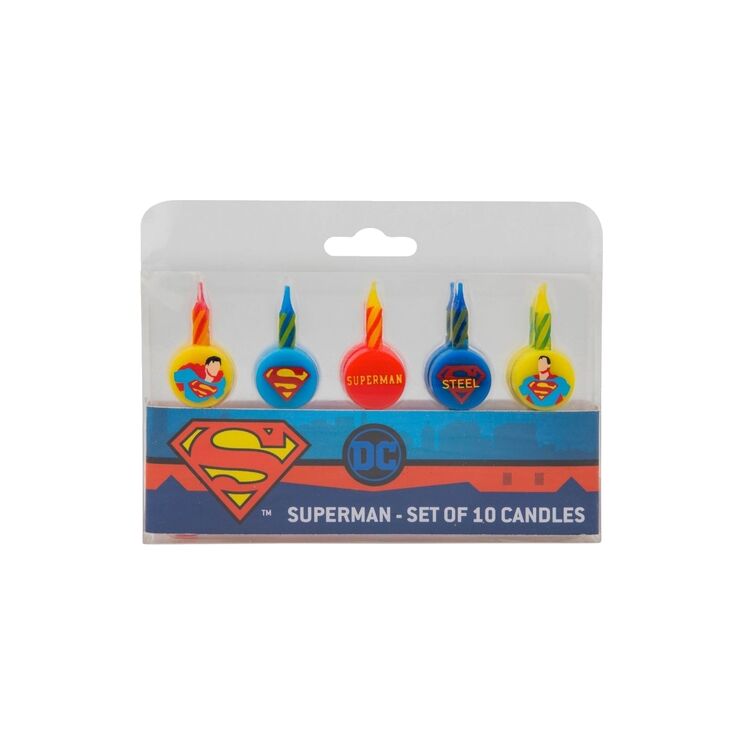 Product DC Comics 10 Birthday Candles Superman Logo image