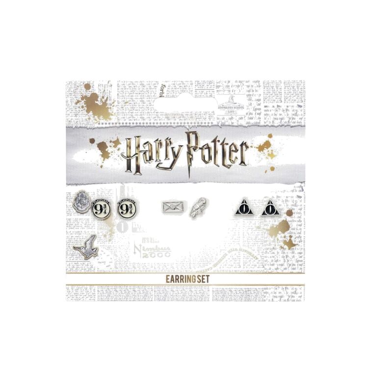 Product Harry Potter Stud Earring Platform Hedwig And Deathly Hallows image