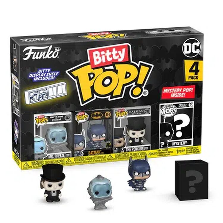 Product Funko Bitty Pop! 4-Pack DC: Batman - Batman, Mr. Freeze, The Penguin & Mystery Series 03 image