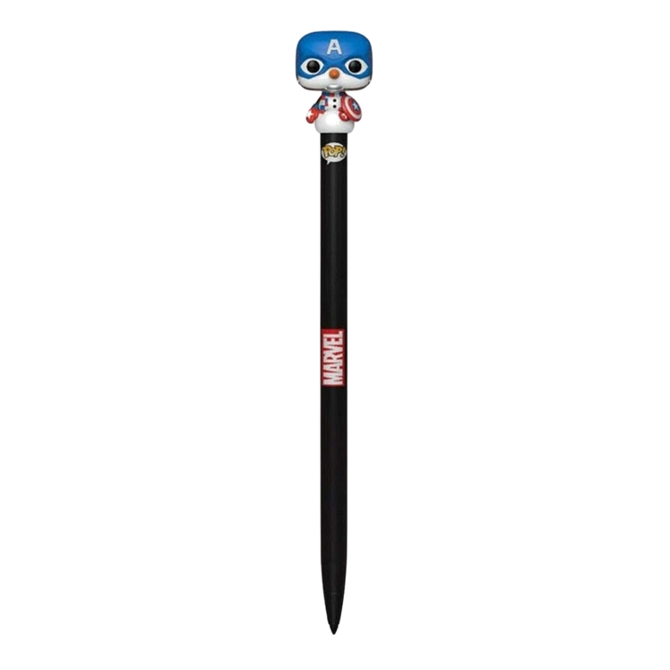 Product Funko Pop! Pen Toppers Marvel Holiday Captain America image