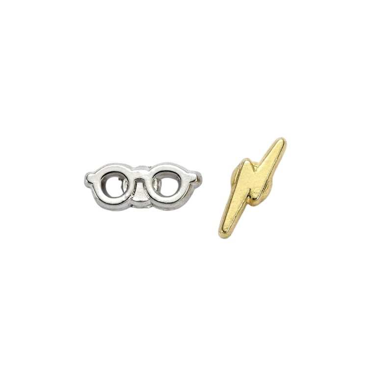 Product Harry Potter Lightning Bolt And Glasses Stud Earrings image