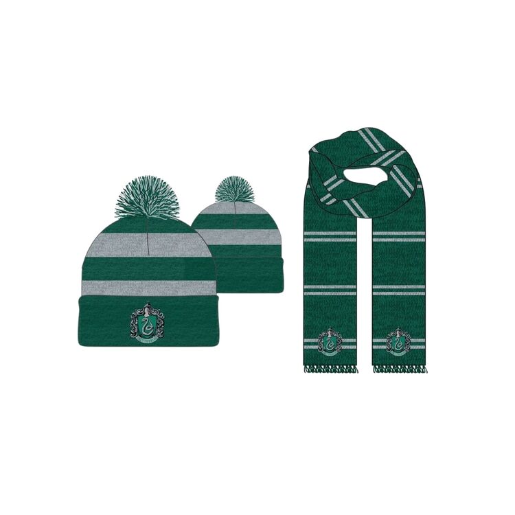 Product Harry Potter Slytherin Hat and Scarf Set image