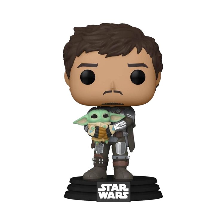 Product Funko Pop! Star Wars Mandalorian Mandalorian Holding The Child image