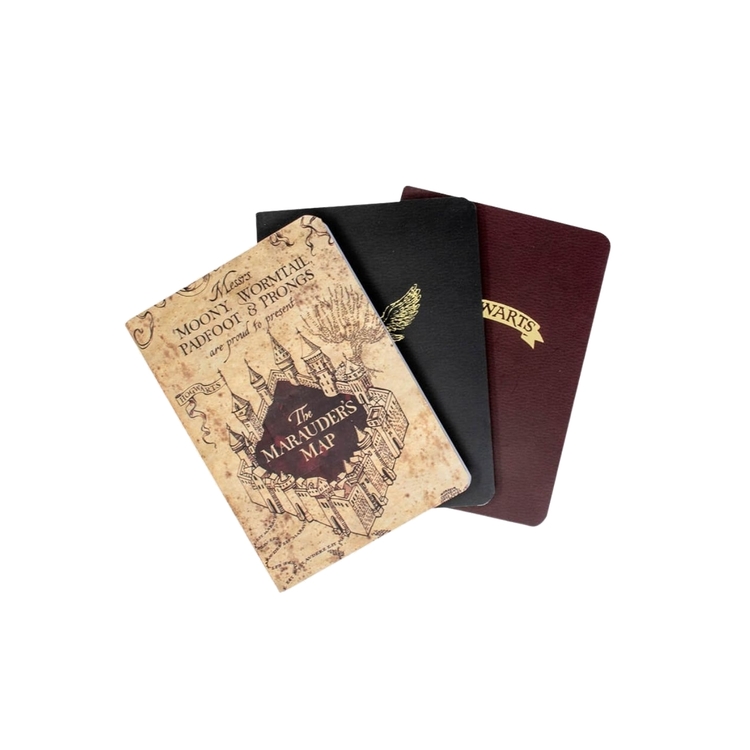 Product Harry Potter A6 Notebook 3pieces Marauder's Design image