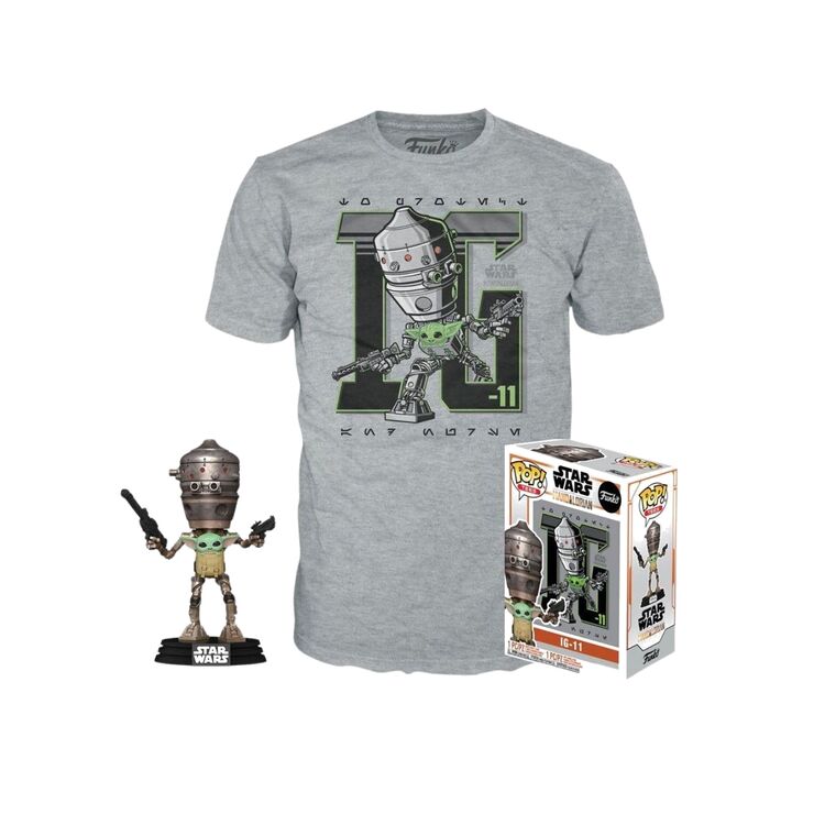 Product Star Wars The Mandalorian Pop! & Tee Box Child In Satchel Assortment image