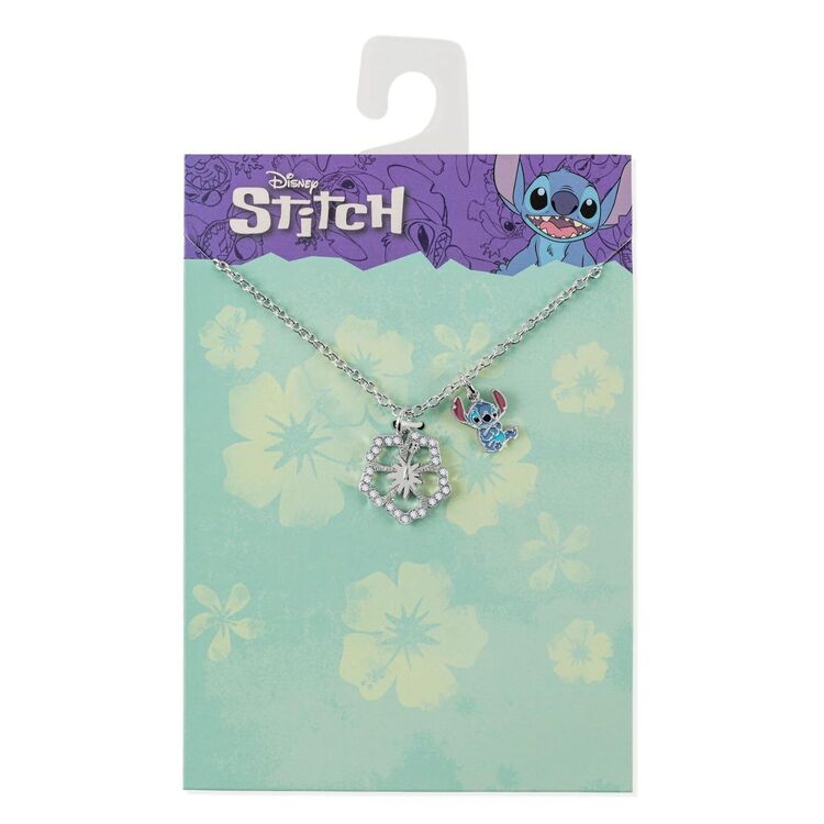 Product Disney Stitch  Flower Silver Plated Brass Necklace image