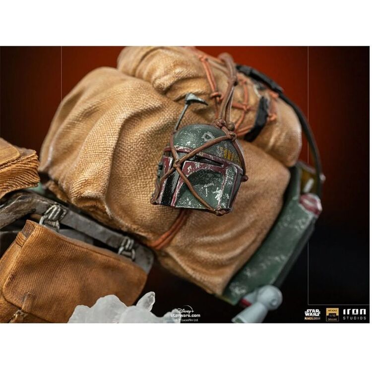 Product Iron Studios Deluxe: The Mandalorian - Mando on Speederbike Art Scale Statue (1/10) (LUCSWR48721-10) image