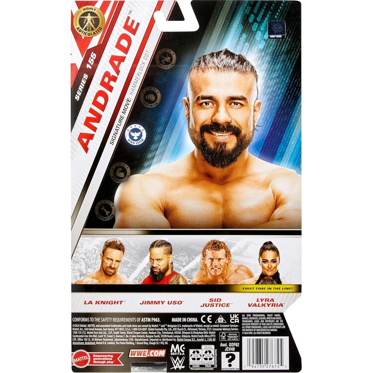 Product Φιγούρα Δράσης Mattel WWE®: Main Event Series - Andrade Action Figure (JCV49) image