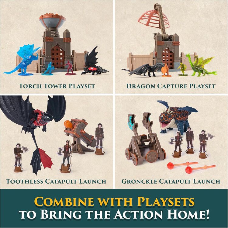 Product Spin Master How to Train Your Dragon: Trial of Flame - Blazing Battles Toothless Cannon Blast Playset (20156294) image