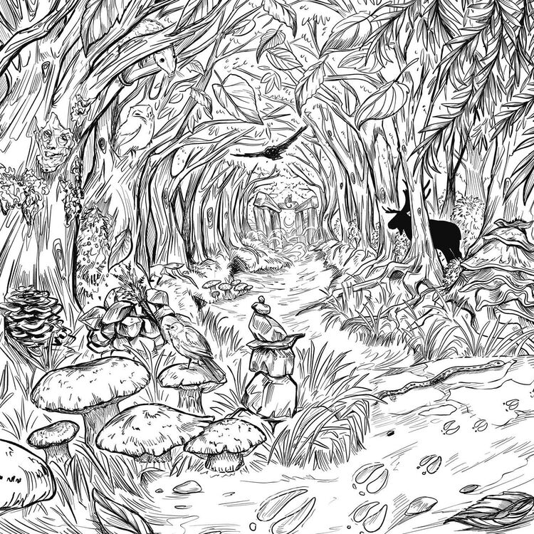 Product Green Witch Coloring Book image