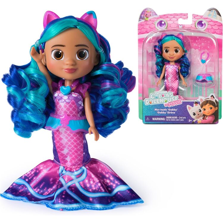 Product Spin Master Gabby's Dollhouse: The Movie - Mer-tastic 'Gabby' Mini Doll (15cm) (20151840) image