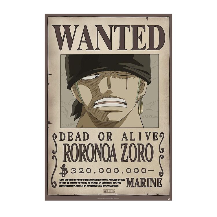 Product One Piece Zoro Wanted Poster image