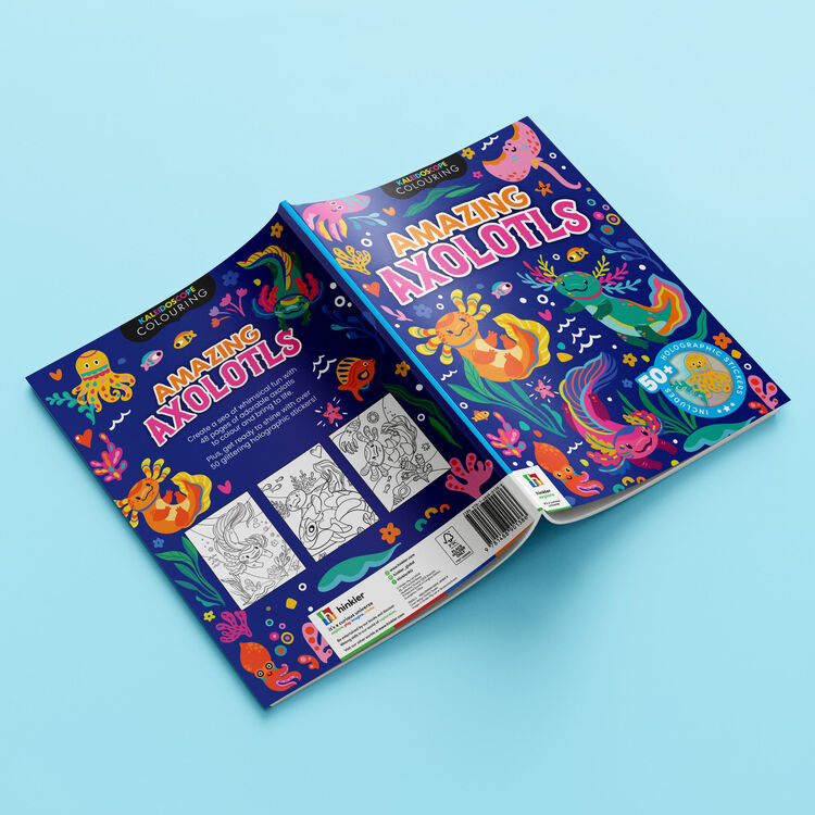Product Βιβλίο Ζωγραφικής Kaleidoscope Colouring and Sticker Books: Awesome Axolotls image