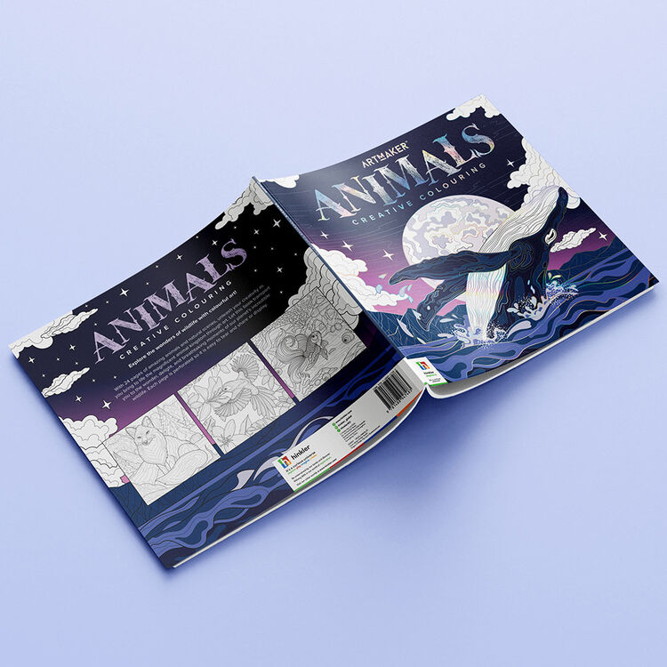 Product Βιβλίο Ζωγραφικής Art Maker Square Colouring Books: Amazing Animals image